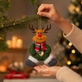 thumbnail image 5 of JHRGJIO Christmas Character Hanging Ornament with Heart Embellishment, Xmas Tree Pendant Accent, Festive Decor Display Christmas Decorations Indoor Outdoor Winter Decor, 5 of 7