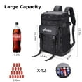 thumbnail image 2 of Hafmall Cooler Backpack, 42Cans Large Waterproof Insulated Cooler Backpack for Men & Women, 30L LeakProof Soft Cooler Backpack for Camping Beach Hiking Fishing Picnic Travel Trip, Lightweight, Black, 2 of 7