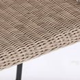 thumbnail image 3 of Christopher Knight Home 29.5" Outdoor Wicker Bar Stools, Woven Rattan with Iron Frame, Light Brown, Set of 2, 3 of 9