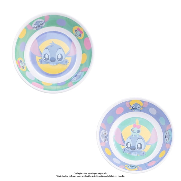 Tazón Mediano de Melamina Stitch Varios Diseños 1 Pieza
