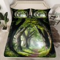 thumbnail image 2 of Feelyou Mystic Jungle Tree Full Size Sheets for Kid, Rustic Farmhouse Bed Sheets, Dreamy Fairy Tale Sheet Sets, Luxury Bedroom Decor, 4pcs, 2 of 7