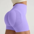 thumbnail image 2 of Leey-World Biker Shorts 4'' - High Waisted Booty Workout Volleyball Yoga Womens Spandex(Purple,XL), 2 of 9