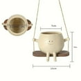 thumbnail image 2 of Rocking Chair Swing Planter Suitable for Indoor And Outdoor Plants Sitting Rocking Chair Planter Planter with Holes,Flower Pot*1, 2 of 2
