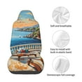 thumbnail image 3 of Lsque Coastal Style Garden Villa Pattern Car Seat Covers for Front Seats , Waterproof Seat Covers for Cars, Sporty Front Seat Covers,Car Seat Cover Protector Front Seats, 3 of 5