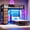 Black, variant on Bunk Bed Twin Over Twin with Storage Drawers & LED Shelves and Hall Tree Full-length Guardrail & Ladder Black