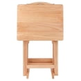 thumbnail image 6 of Kingfisher Lane 5-Piece Transitional Solid Wood TV Table with Stand in Natural, 6 of 12