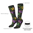 thumbnail image 5 of Picia Women Crew Soft Moisture-wicking Socks Mardi Gras6 Pattern Design Cotton Socks, One Size fit All, 5 of 9