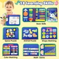 thumbnail image 7 of Busy Board - Montessori Busy Book for Kids, Preschool Learning Activities Book, Educational Toy for Travel, Learning Motor Skills, 7 of 7