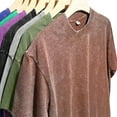 thumbnail image 3 of Men’s Vintage Washed Cotton T-Shirt, Loose Fit Crew Neck Pullover Tee, Soft Solid Color Short Sleeve Basic Top for Casual Wear, Layering & Everyday Style, 3 of 5