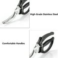 thumbnail image 4 of tooloflife Kitchen Scissors Shears Cutter Blades for Meat Comfortable Handle Kitchen Tool Black, 4 of 8