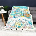 thumbnail image 4 of Cinnamoroll Custom Modern Reactive Printing  Blanket  And Throws Fluffy Winter Anime Plush Kawaii Furry Children  Printed ZR, 4 of 7