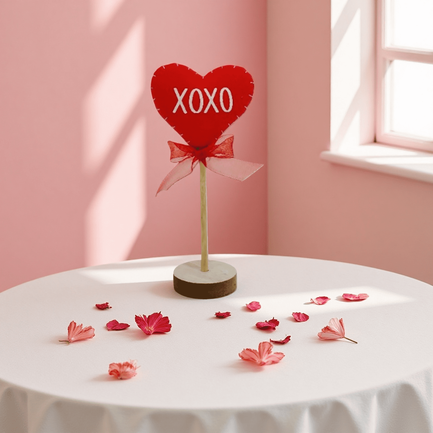 Way to Celebrate Red Heart Decor