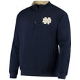 thumbnail image 2 of Men's Colosseum Navy Notre Dame Fighting Irish Tortugas Logo Quarter-Zip Jacket, 2 of 4