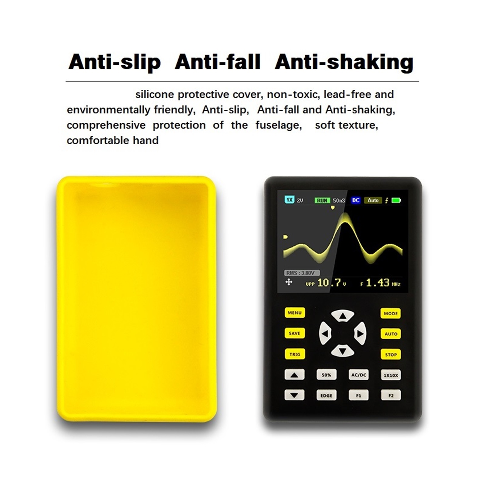 5012H Handheld Mini Digital Oscilloscope 500MS/s Sampling Rate 100MHz Analog Bandwidth ,Professional Designed
