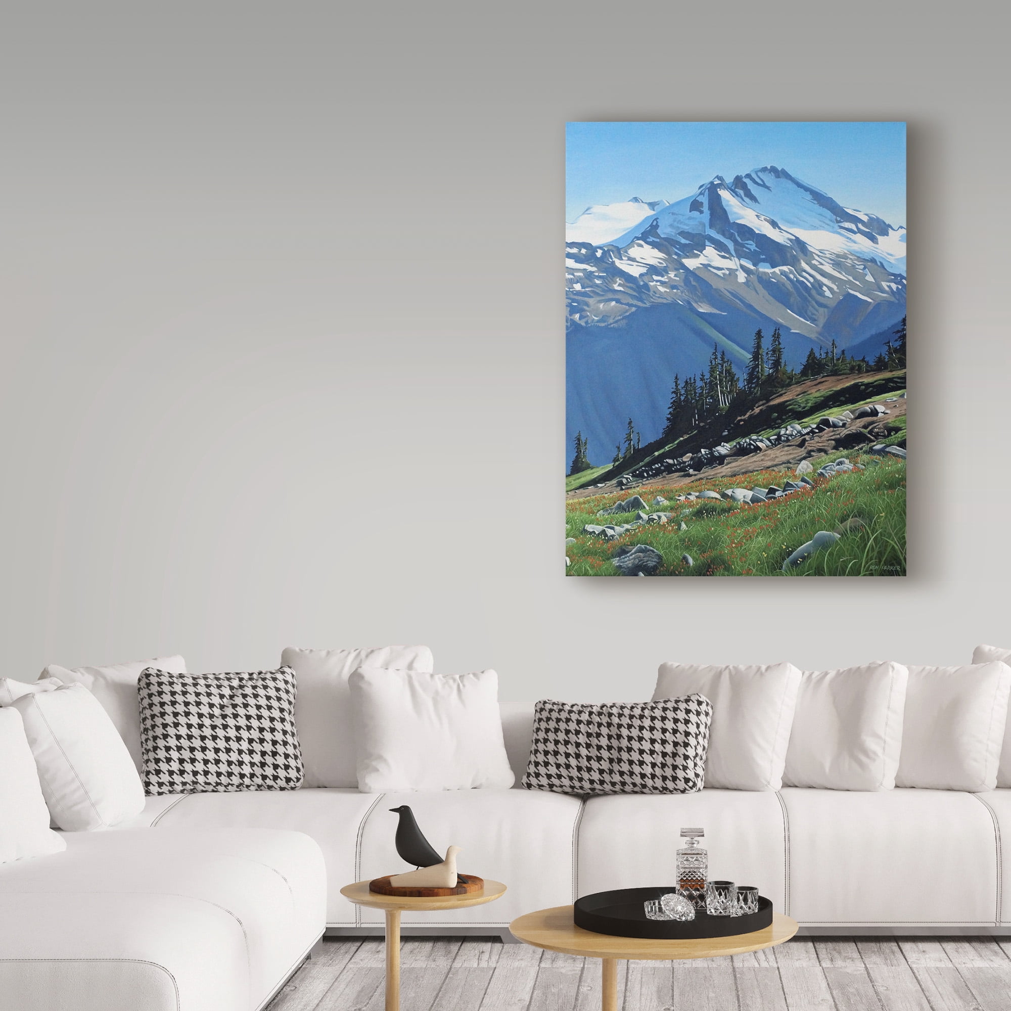 Trademark Fine Art 'Summer Mountain' Canvas Art by Ron Parker