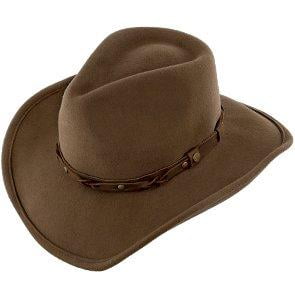 Shetland - Walrus Hats Dark Brown Wool Felt Cowboy Hat - H7013 - Brown - Large