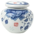 thumbnail image 6 of Retro Blue and White Ceramic Tea Cans, Household Storage Tea Cans, Black Tea, Pu'er Tea, Sealed Cans, Moisture-proof Cans, 6 of 10