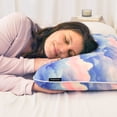 thumbnail image 4 of Memory Foam Fun Pillow with Cool-to-the-Touch Cover, Standard/Queen, Dreamy Clouds, 2 Pack, 4 of 9