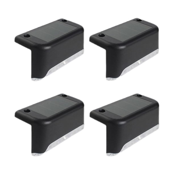 4/8x coloridas luces LED de pared con energía Solar para valla, lámpara para terraza de de jardín Luz blanca cálida