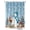 Blue, variant on Fsddascl Gray Christmas Shower Curtain Set - Small 36" x 72" Washable Bathtub Curtain with 12 Hooks, Xmas Snowman Birds Tree Branch Snowflake Waterproof Fabric Stall Shower Curtains for Bathroom