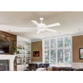 thumbnail image 2 of Contractor Uni Ceiling Fan With Light Kit In Traditional Style 17.5 Inches Tall By 52 Inches Wide-Burnished Nickel Finish-Savannah Gray Blade Color, 2 of 7
