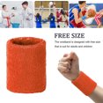 thumbnail image 4 of Bracelet de Sport Absorbant la Sueur Support de Poignet Élastique Unisexe Support de Poignet Élastique pour Enfants Adultes, Orange Rouge, 4 of 6