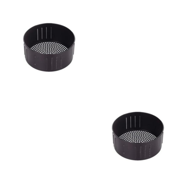 Bearachild Reemplazo de la cesta de la freidora de aire de metal - Revestimiento antiadherente Compacto y práctico Universal Fácil de limpiar 2.6L 2piezas