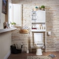 thumbnail image 4 of Furniture of America Daza Modern Wood Bathroom Space Saving Cabinet in White, 4 of 8