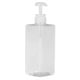 thumbnail image 3 of EeaseMX 2 botellas de gel de ducha de 600 ml, de plástico, rellenables con bomba, para champú y líquido, para el baño (transparentes)., 3 of 7