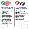thumbnail image 6 of PADISHAHHOME Turkish Beach Towels, Pack of 6 | Oversized, Quick Dry, Sand Free | 100% Cotton, Large 38x71" Towels for Beach, Pool, Travel | Ultra-Soft, Compact, and Absorbent | Red, 6 of 8