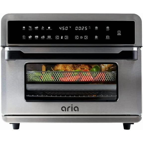 30 Qt. Touchscreen Toaster Oven with Recipe Book, Brushed Stainless Steel