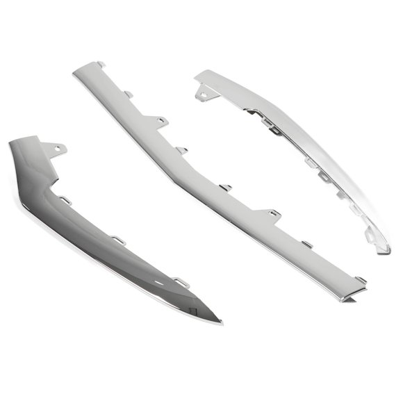 ,3pcs Gloss Chrome Front Front Bumper Lower Trims Front Bumper Molding Trims Class Leading Features