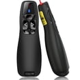 thumbnail image 1 of Presentador inalámbrico, Conexión de presentador inalámbrico de 2,4 GHz mediante receptor USB, Alcance de 15 m, Presentador rojo, Presentación con control remoto para Windows y, 1 of 6