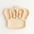 thumbnail image 1 of The Bambolina Boutique: Crown Feeding Set (Beige), 1 of 3