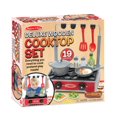 thumbnail image 4 of Melissa & Doug 19-Piece Deluxe Wooden Cooktop Set, 4 of 6