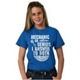 thumbnail image 4 of Mechanic Or Genius Sarcastic Humor Men's Graphic T Shirt Tees Brisco Brands X, 4 of 6