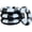 Black&white,4, variant on 4PCS Inflatable Pool Floats 35" Swimming Rings Large Inner Tube Swimming Pool Swim Rings Pool Lounger Float for Pool Party & Summer