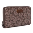thumbnail image 5 of Wrangler Black Daisy Wallet for Women Bifold Credit Card Wallet Large Women's Wallets Ladies Cash Wallet with ID Window RFID Lining Card Cases Money, Coffee, 5 of 7