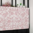 thumbnail image 6 of Farmhouse Pink Valances for Windows Farmhouse Kitchen Curtains Valances Rod Pocket Valance Curtains for Kitchen Windows Vintage Flower Leaf Botanical Plant Window Valances for Bathroom 60"x18", 6 of 6