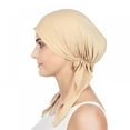 thumbnail image 3 of Chemo Headwear Pre Tied Head Scarf Headwraps Lightweight Turban Beanie Cap for Women, 3 of 6