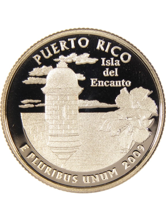 2009 S Puerto Rico DC & US Territories Quarter Clad 25c Proof Coin