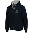 thumbnail image 2 of Men's Navy Dallas Cowboys Craftsman Thermal Lined Full-Zip Hoodie, 2 of 3
