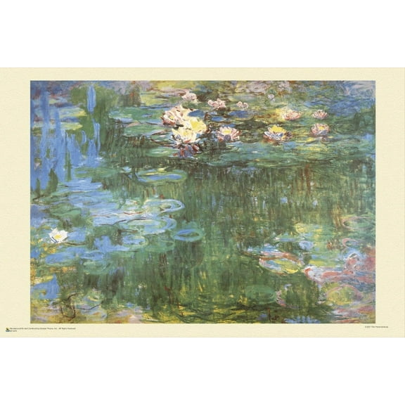 Waterlilies by Claude Monet Mini Poster 18" x 12"