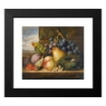 thumbnail image 2 of Edward Ladell 23x20 Black Modern Framed Museum Art Print Titled - Still Life with a Bird's Nest, A Pear, a Peach, Grapes, Strawberries and Plums, 2 of 5