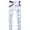 White, variant on Men Jeans Pants Men's Ripped Jeans Slim Fit Skinny Stretch Jeans Pants White XXXL