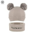 thumbnail image 5 of Luxtrada Newborn Kids Baby Boy Girl Pom Hat Winter Warm Knit Bobble Beanie Cap Scarf Set (Khaki), 5 of 7