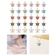 thumbnail image 4 of 30 colgantes de dijes coloridos para hacer joyas, chapados en oro y plata, DIY Tortuga, 4 of 9