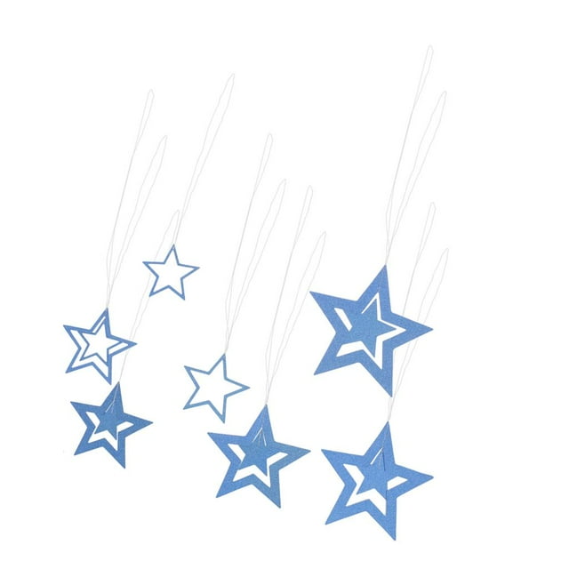 7pcs Star Garnd de Cumpleaños tejado Colgante , Yuyangstore Guirnalda de estrellas