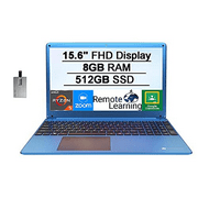 2021 Gateway 15.6" FHD Ultra Slim Notebook Laptop Computer, AMD Ryzen 5-3450U(Beats Intel i5-1035G1), 8GB RAM, 512GB SSD, Radeon Vega 8 Graphics, THX Audio, 1MP Webcam, Win 10, Blue, 32GB USB Card
