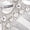 White Gold, variant on Diamond Cut Halo Flower Stud Earring in 14K Gold